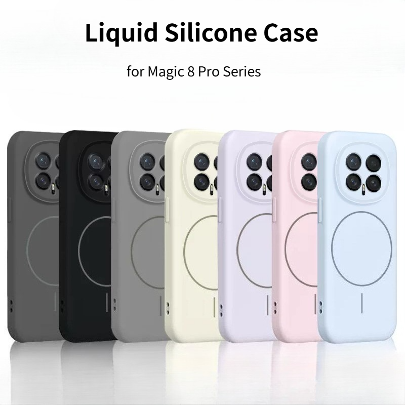 Liquid Silicone Magnetic Phone Case - Modne, oryginalne etui na telefon z