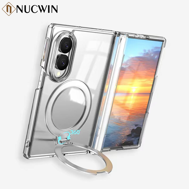 Screen Protectors - Przezroczysty Magnetyczny 360 ° Obrotowe etui