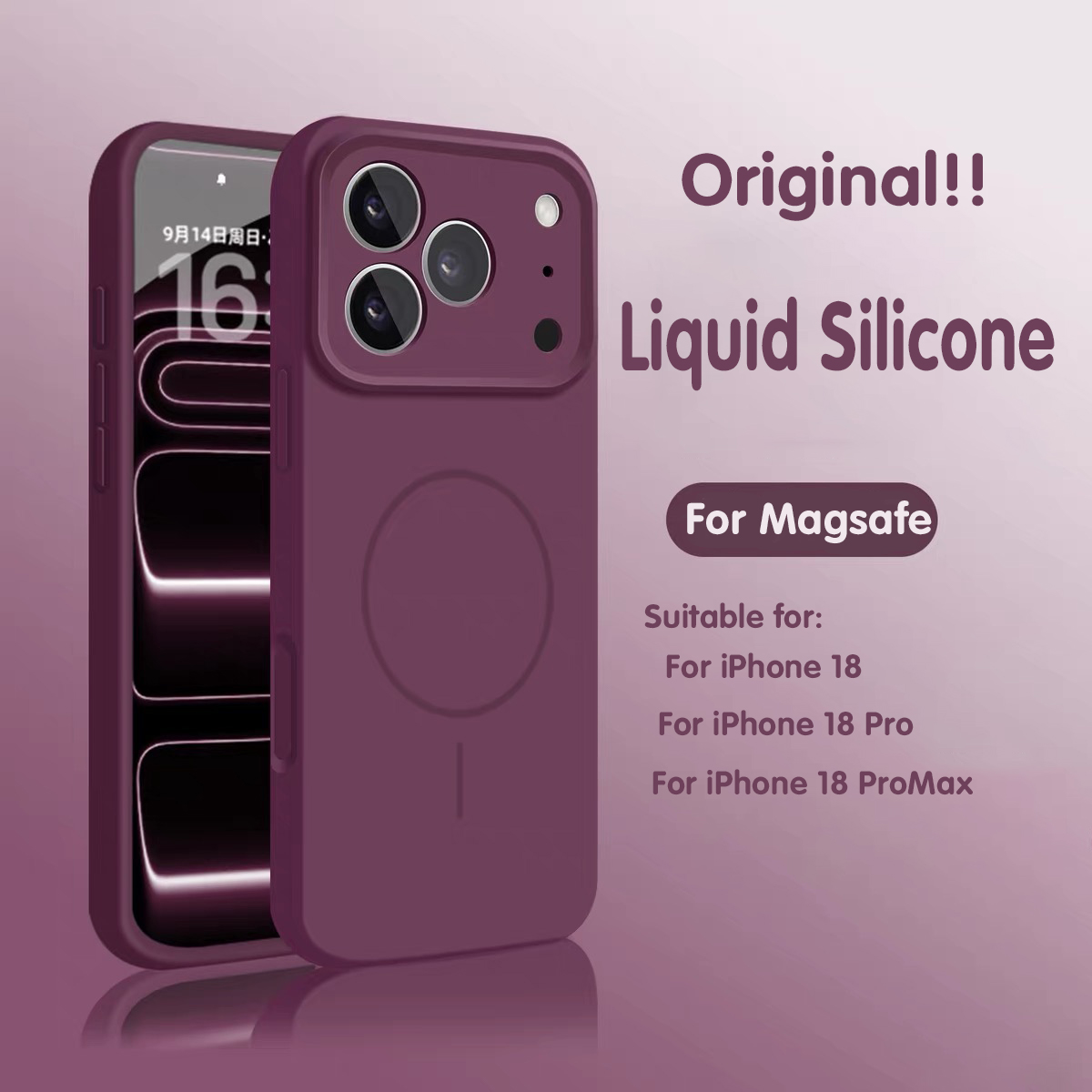 Liquid Silicone Magnetic Phone Case - Oryginalne magnetyczne etui z płynnego silikonu