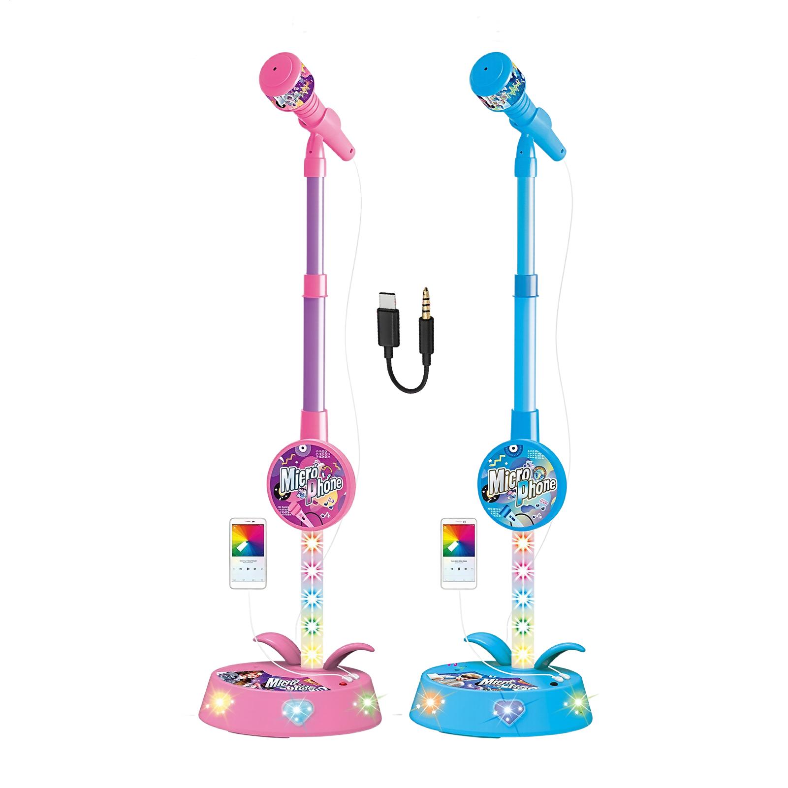 Phone Stands - Mikrofon dla dzieci ze stojakiem, bezprzewodowy,