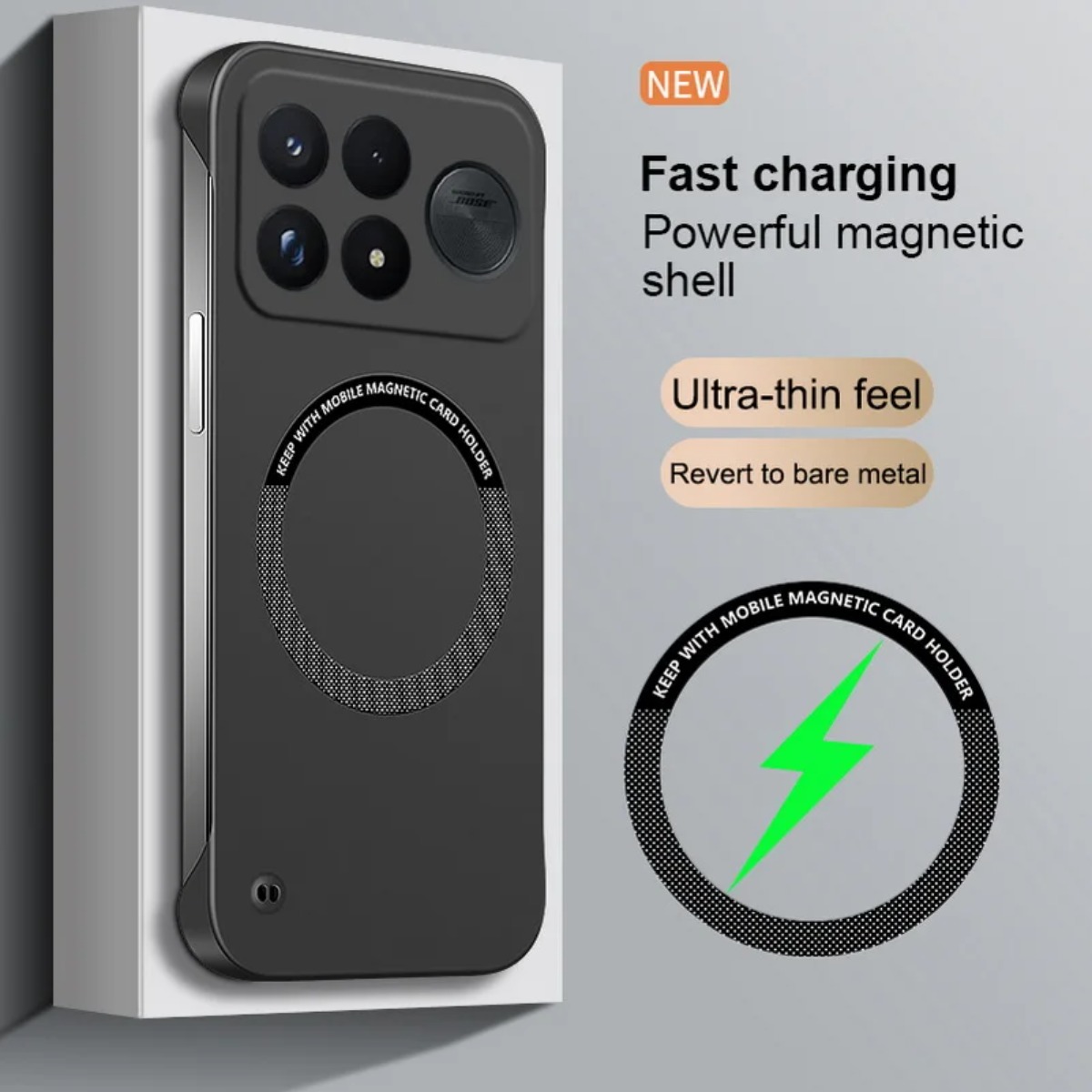 Ultra Thin Frameless Phone Cover - Ultracienkie etui bezramkowe do Poco F9