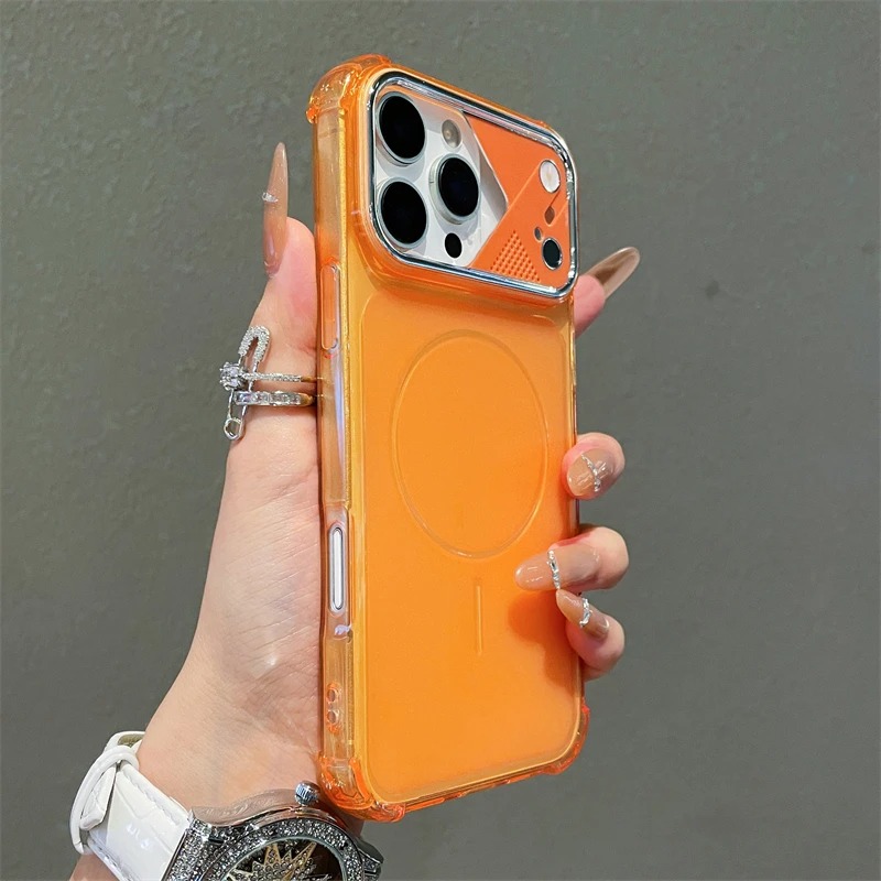 Clear Shockproof Bumper Case - Matowe Przezroczyste Etui Ochronne z Poduszkami