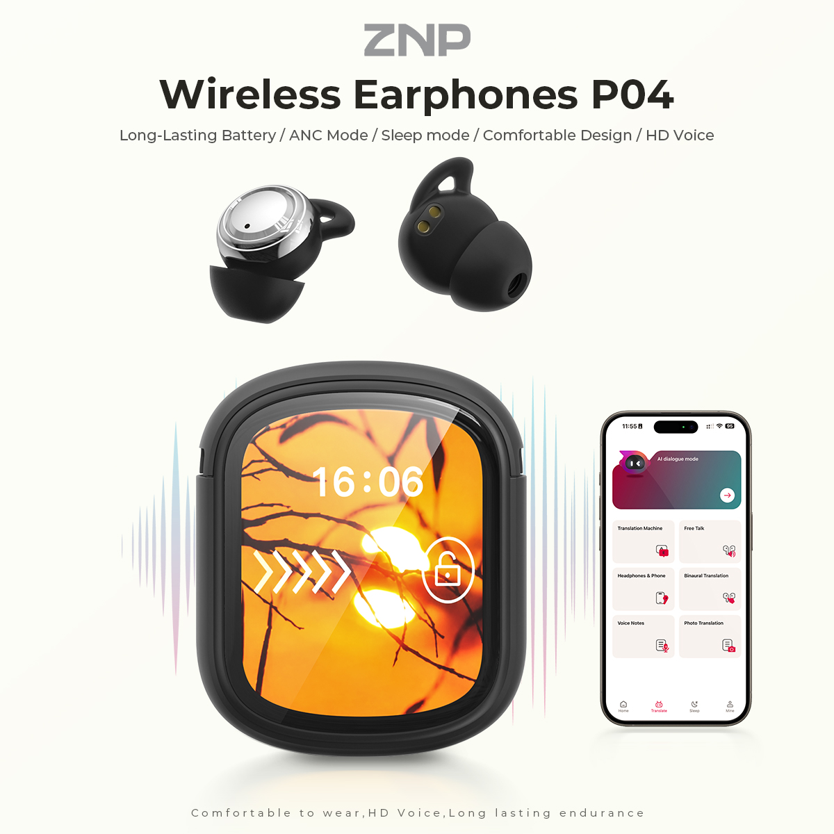 Słuchawki ZNP P04 do spania z  – Earphones recenzja i cena