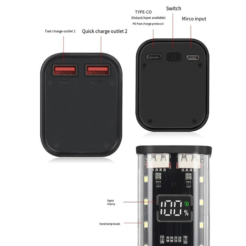 Obudowa powerbanku z portem US – Power Banks recenzja i cena