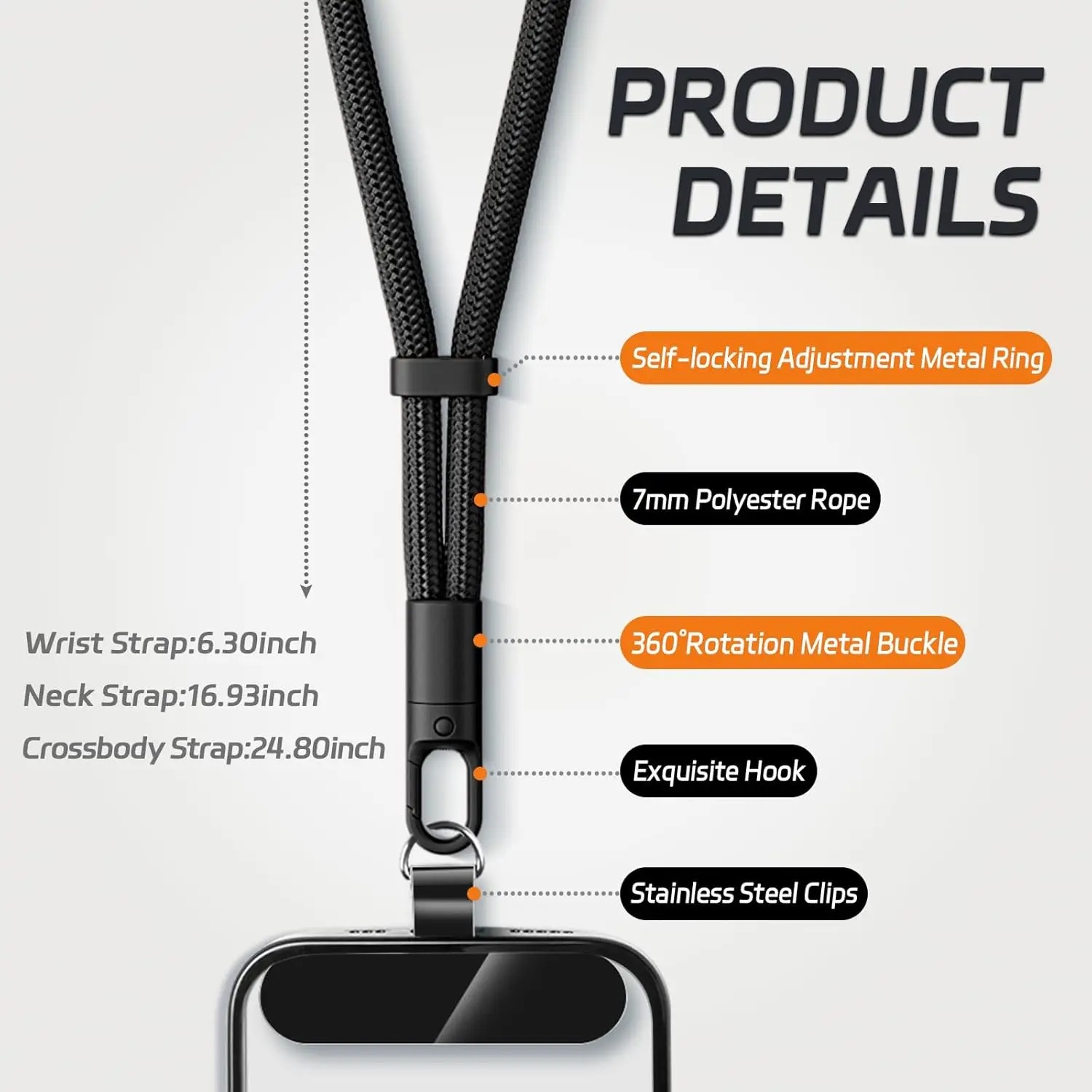 Uniwersalna smycz do telefonu  – Crossbody Lanyard Neck Strap Case recenzja i cena