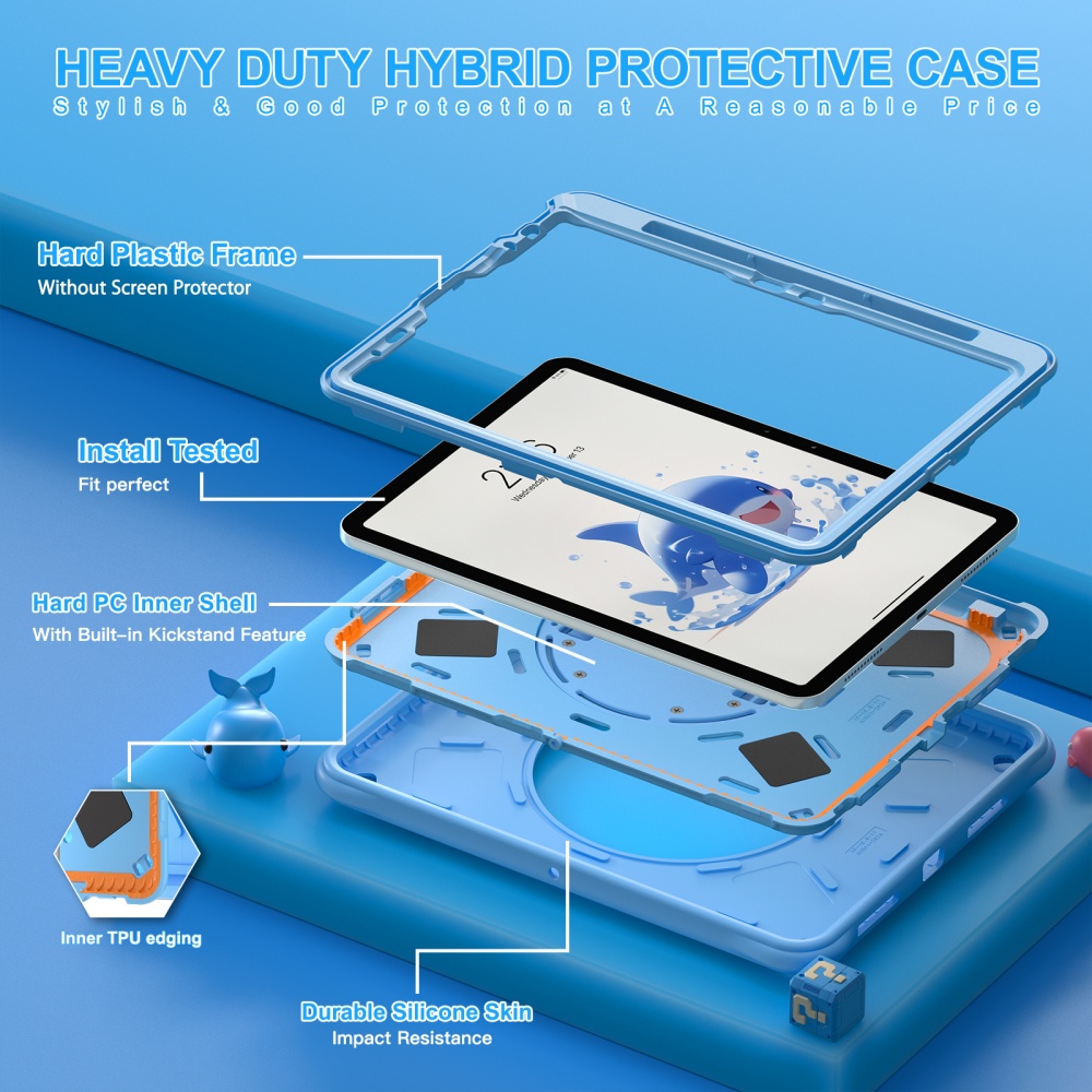 Etui dla dzieci na iPad Mini A – Cute Cartoon Wrist Strap Silicone Case recenzja i cena